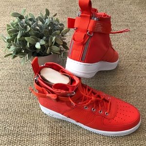 Nike Air Force 1 Mid “Team Orange” AF1 Sneakers